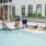 Pool and sun loungers at Gibson Point apartments in Revere, Massachusetts