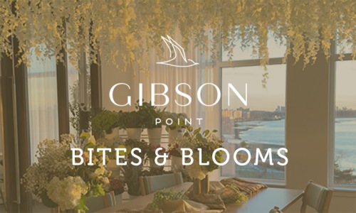bites & blooms event at Gibson Point