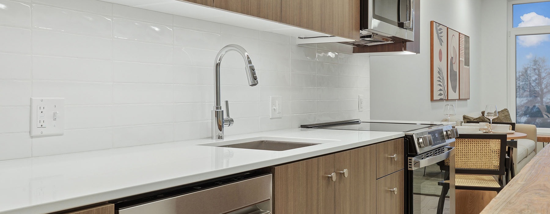 gibson point furnished apartments image showing a studio apartment with custom furnishings