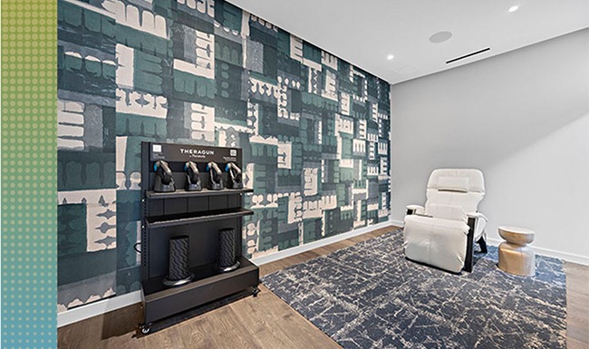 gibson point theragun room cultivating wellness image of our theragun room at gibson point apartments