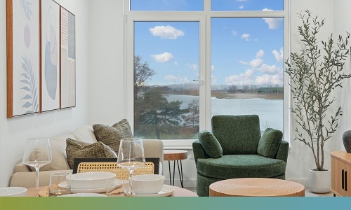 view of the ocean from a furnished apartment at gibson point in revere beach ma